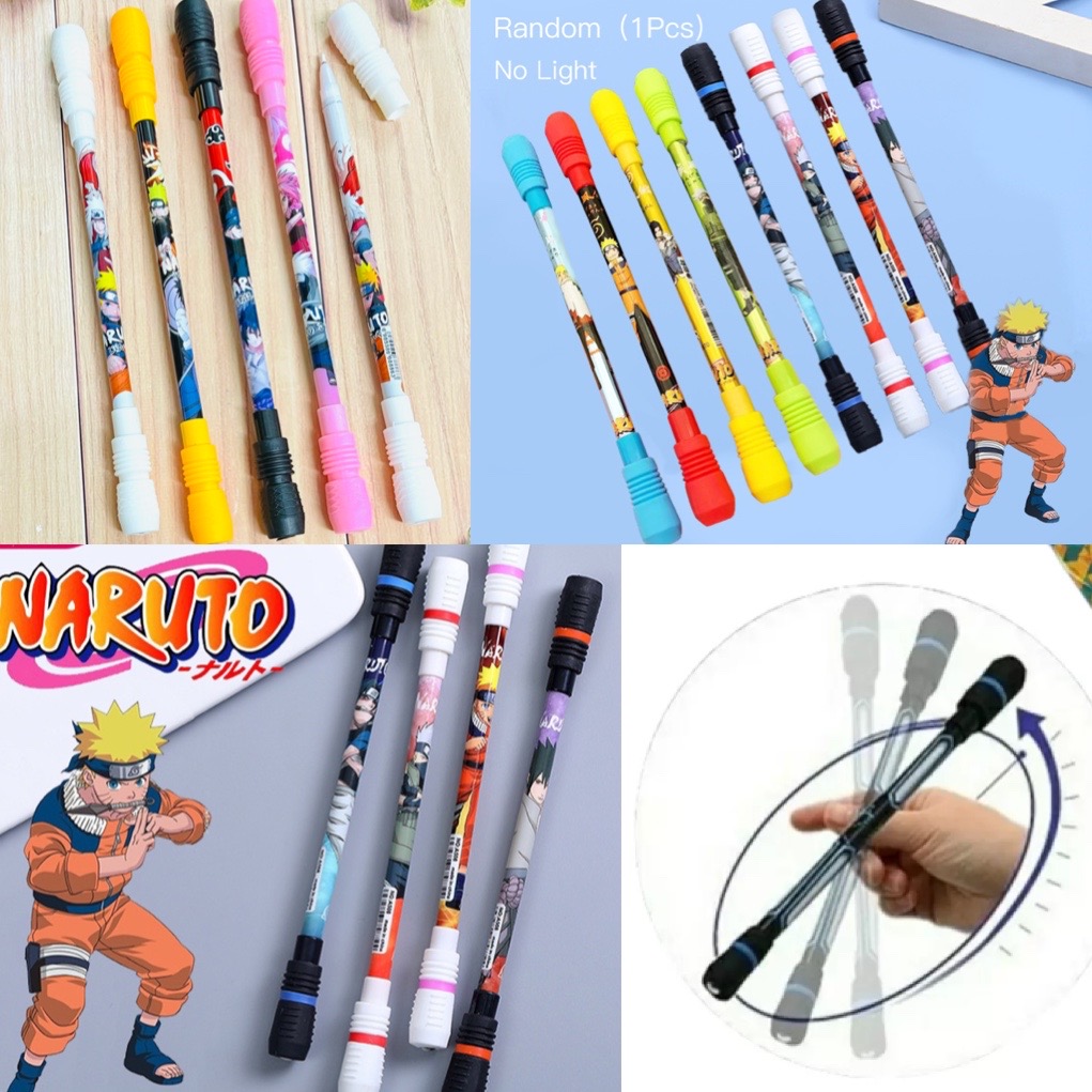 Bút Naruto xoay nghệ thuật giảm stress 3 cái / bút anime naruto spinner xoay sáng tạo