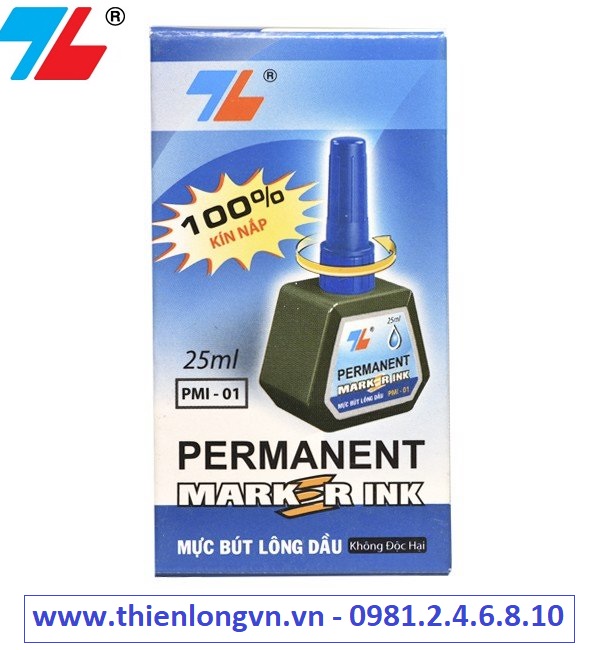 Mực bút lông dầu Thiên Long PMI-01 mực xanh