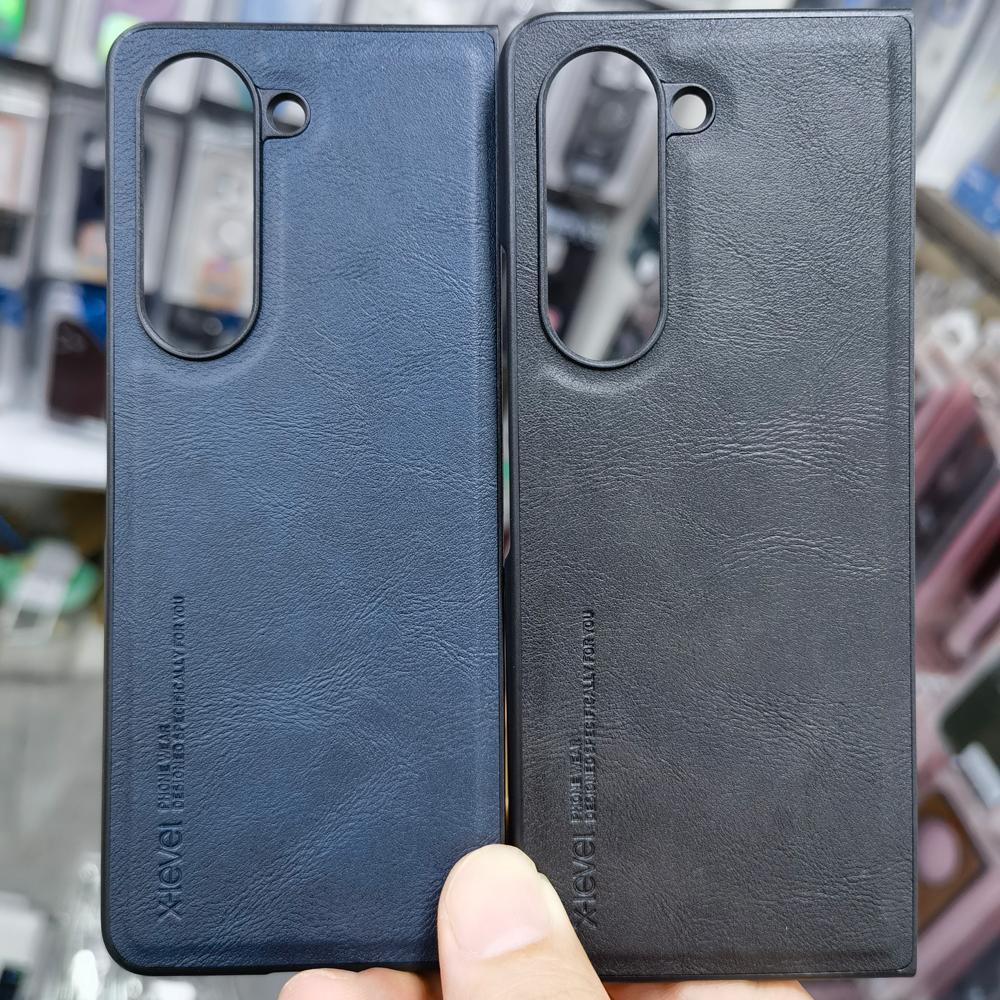 Ốp Lưng Cho Samsung Galaxy Z Fold 5 Chính Hãng X - Level Dạng Da Mềm - Hàng Nhập Khẩu - Nâu