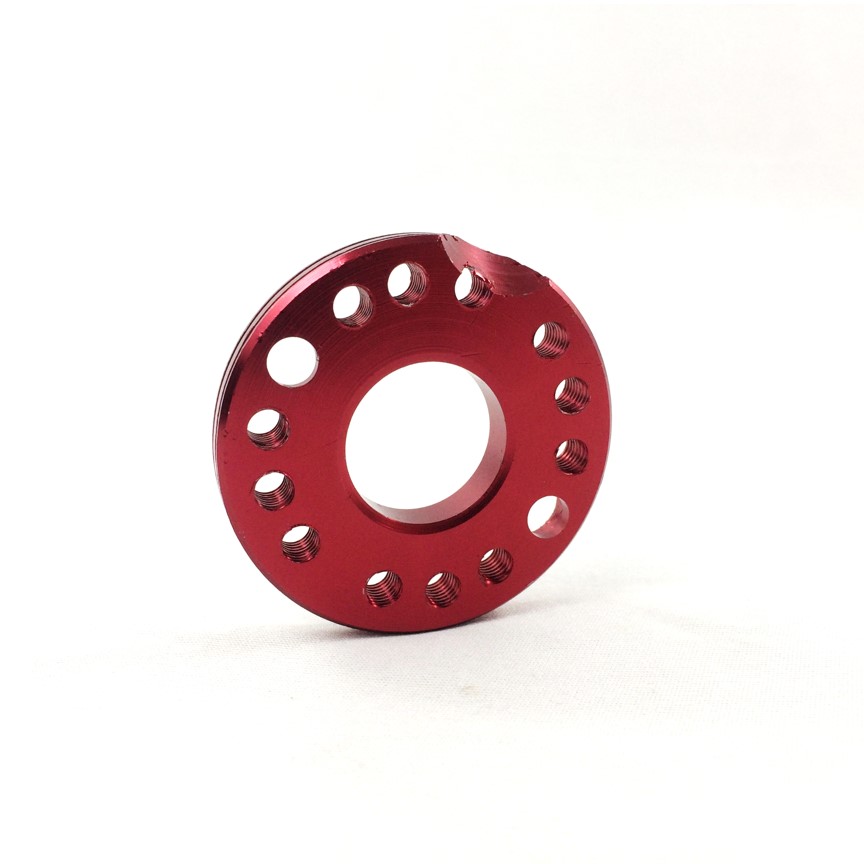Thớt xoay bình xăng con CNC màu đỏ