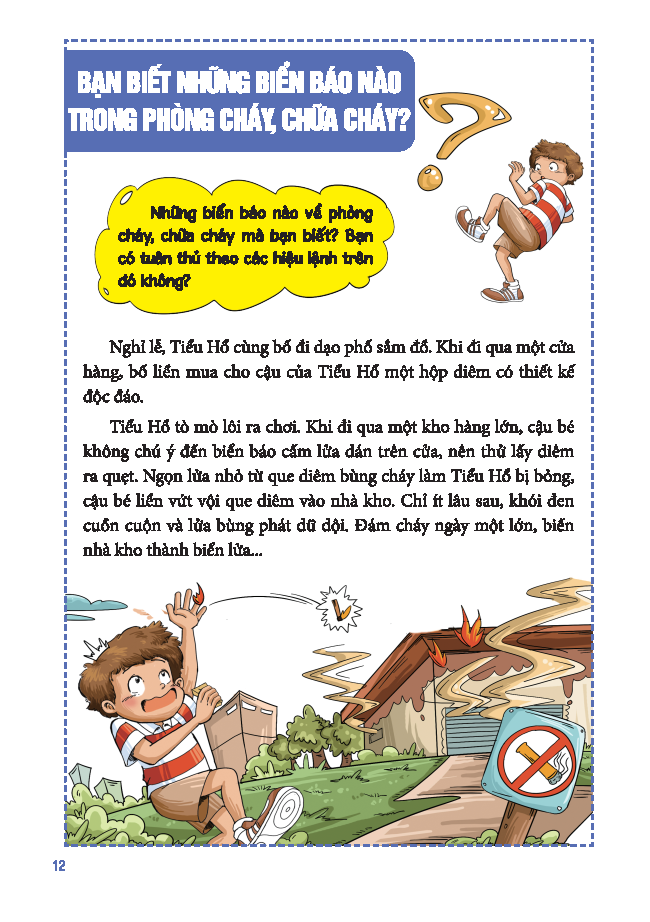 Sách - Sách Tranh Giáo Dục An Toàn Cho Học Sinh - An Toàn Phòng Cháy Chữa Cháy