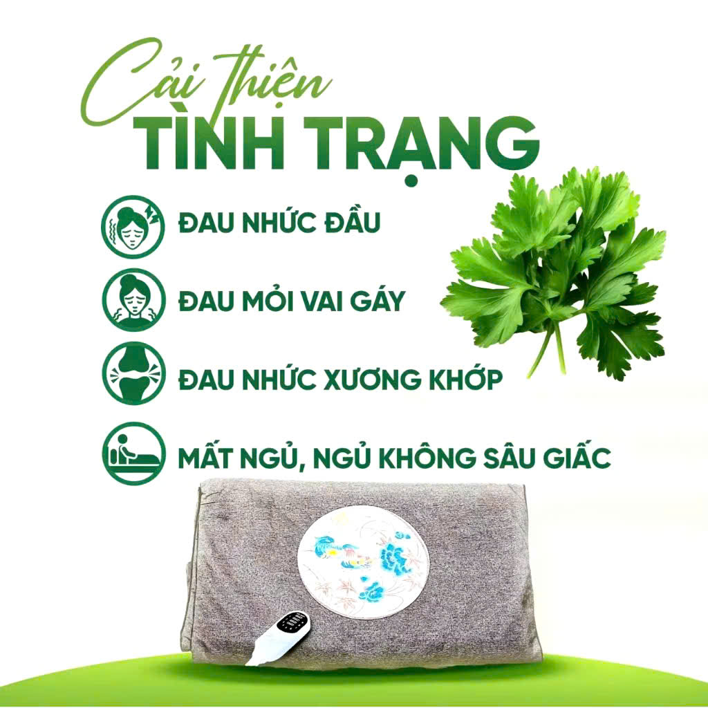 Thảm Ngải Cứu Gối Ngải Cứu Đông Y Hỗ Trợ Giảm Đau Nhức Xương Khớp Giúp Ngủ Ngon Hỗ Trợ Tuần Hoàn Máu chống đột quỵ