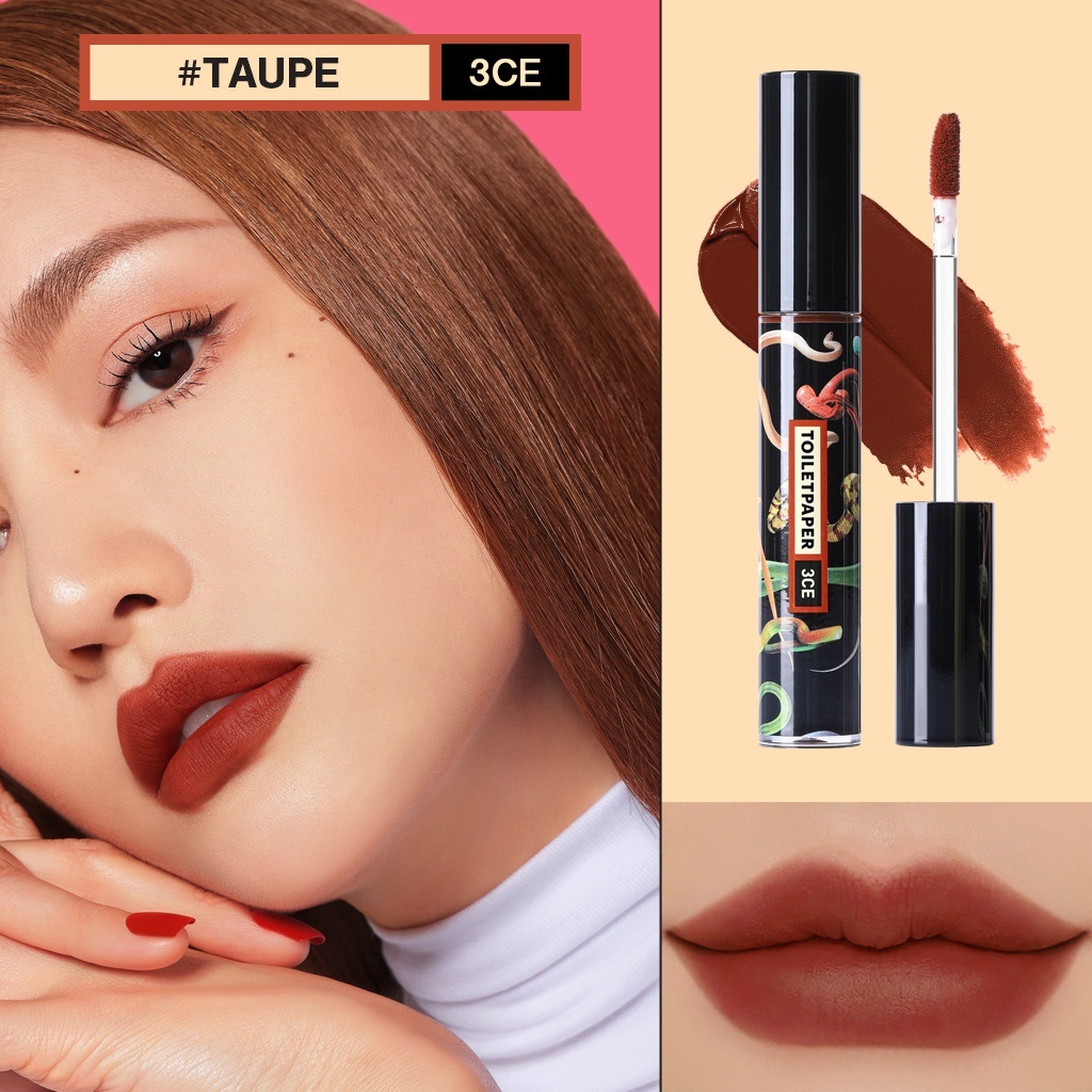 [PHIÊN BẢN ĐẶC BIỆT] Son Kem Lì TOILETPAPER 3CE VELVET LIP TINT 4g