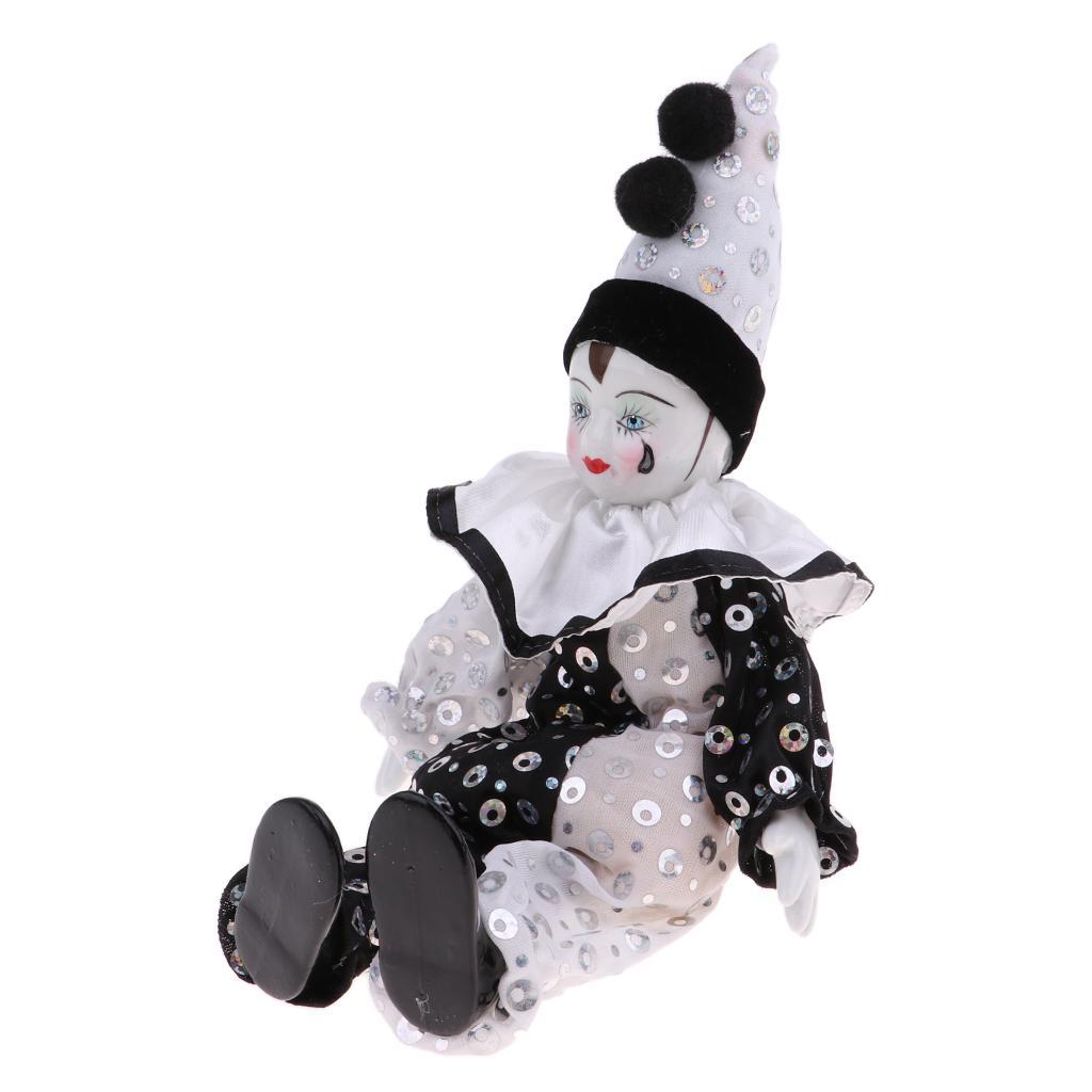 Porcelain Clown Doll for Kids Birthday Gifts Halloween Chirstmas Decor #2