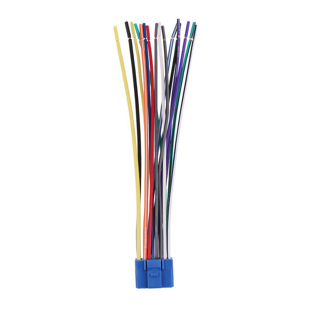 3-6pack 16 Pin Car  Speaker Wire Harness Plug for