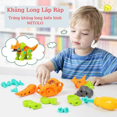 Đồ chơi khủng long , trứng khủng long bạo chúa biến hình 8825