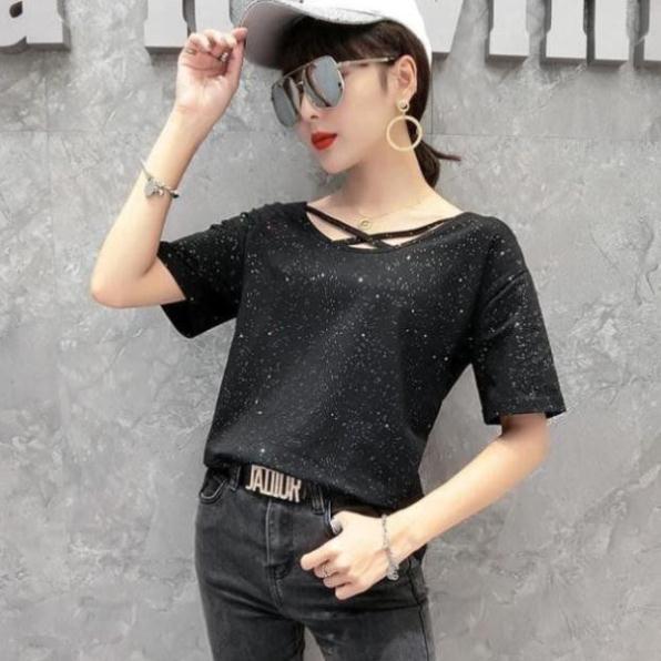 Áo cotton nhũ cách điệu