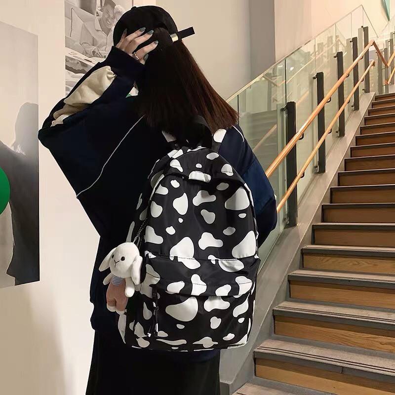 Balo Bò Sữa Siu Hot- Balo Unisex Uzzlang Nam Nữ