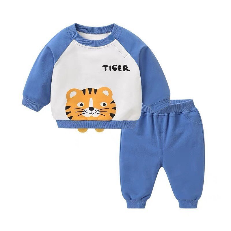 Bộ sweater, bộ dài thu đông cao cấp bé trai, bé gái size 5-21kg