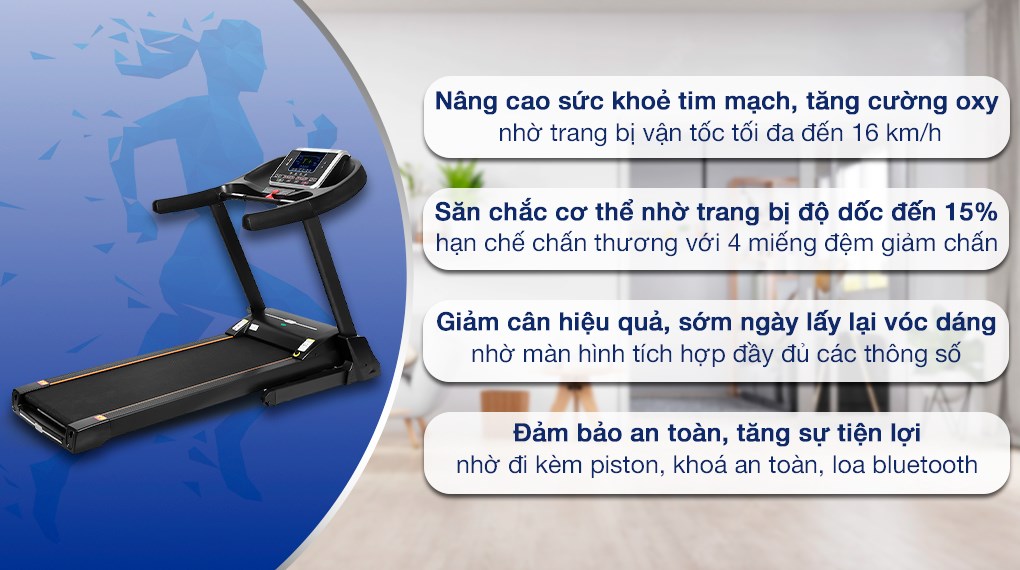 Máy chạy bộ Airbike Sport - Hàng chính hãng