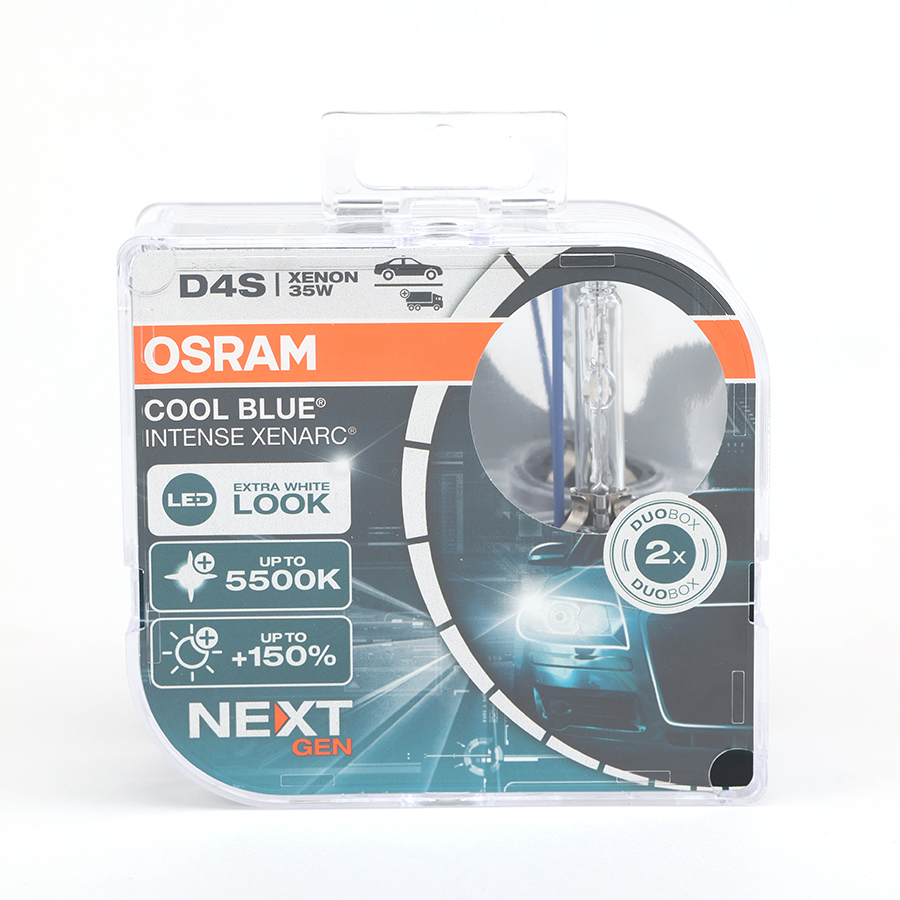 Combo 2 Bóng Đèn Xenon (Next Gen) OSRAM Cool Blue Intense D4S 66440CBN 12V 35W