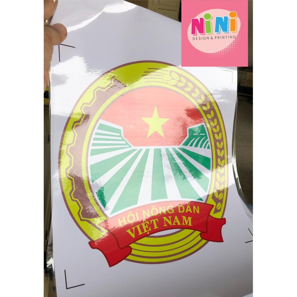 In tem, decal, logo, sticker chất liệu nhựa dán khổ to - cắt theo yêu cầu