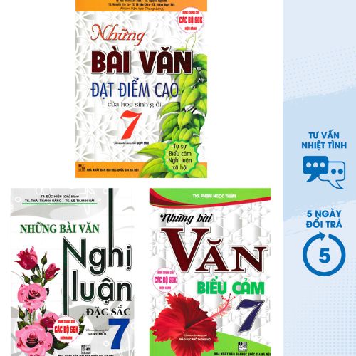 COMBO BỘ SÁCH THAM KHẢO VĂN MẪU LỚP 7 (DÙNG CHUNG CHO CÁC BỘ SGK HIỆN HÀNH) (BỘ 3 CUỐN) - HA