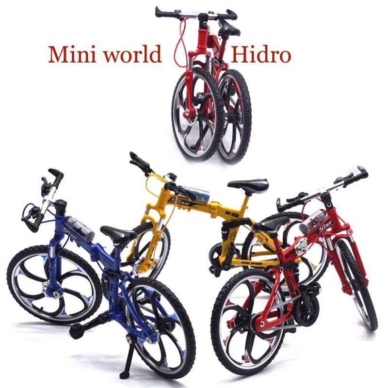 Mô hình xe đạp mini bằng sắt dùng cho búp bê BJD tỉ lệ 1/8, Baboliy