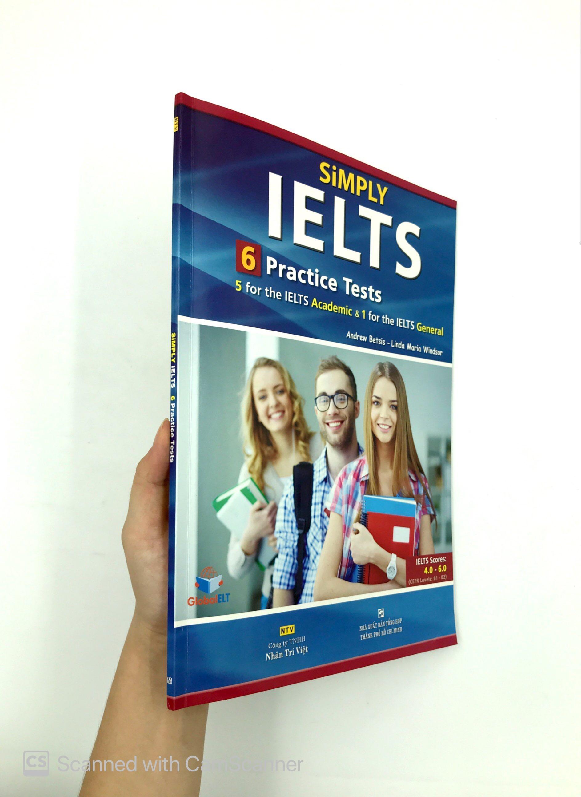 Sách Simply IELTS - 6 Practice Tests (Kèm CD)