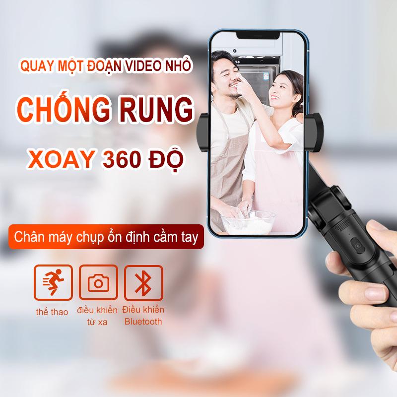 【BH 1 ĐỔI 1】Tay Cầm Chống Rung Điện Tử Bluetooth, Gimbal S1, Gậy Chụp Ảnh, Livetream, Chống Rung - NBS1