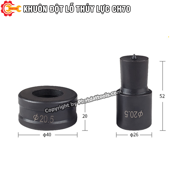 Khuôn đột lỗ cho máy đột lỗ thủy lực CH 70