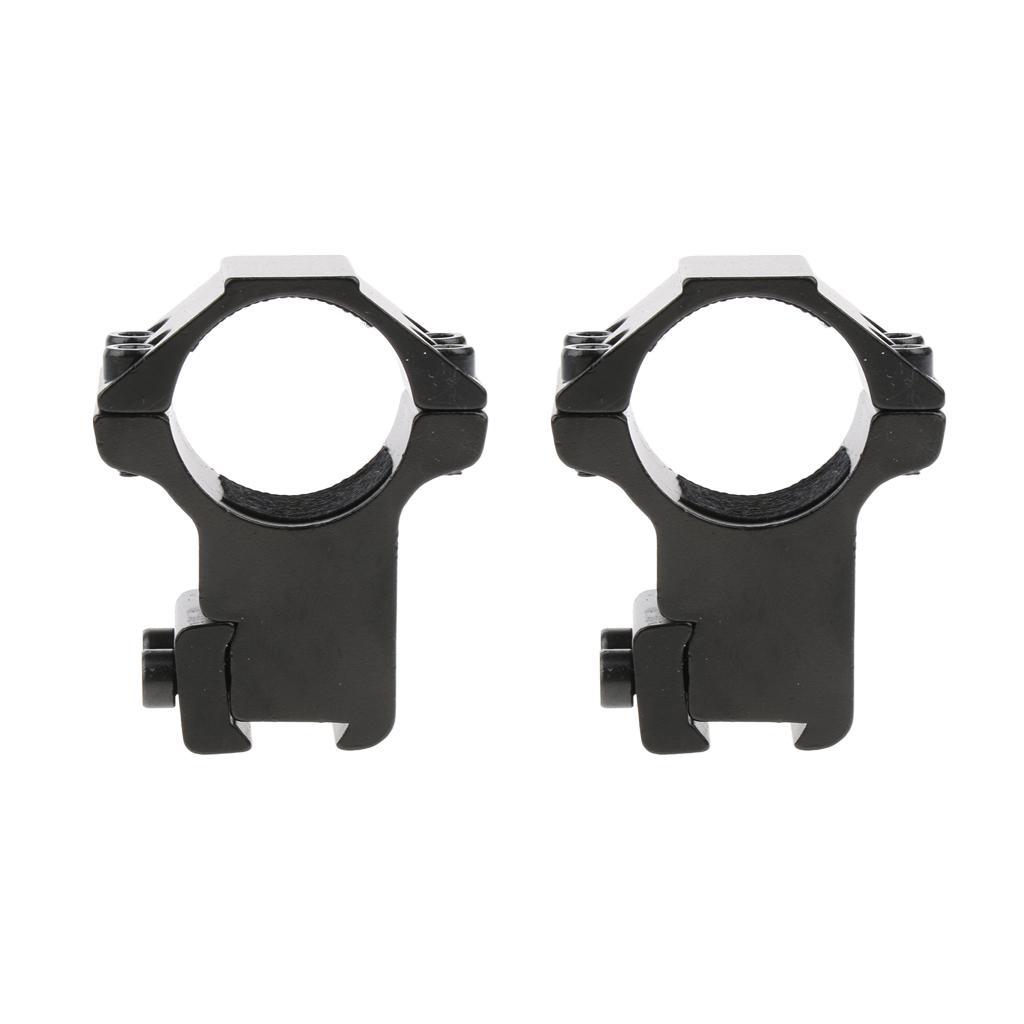 25.4mm 1" Scope Mount Rings Fits 11mm  Rail Flashlight High Profile