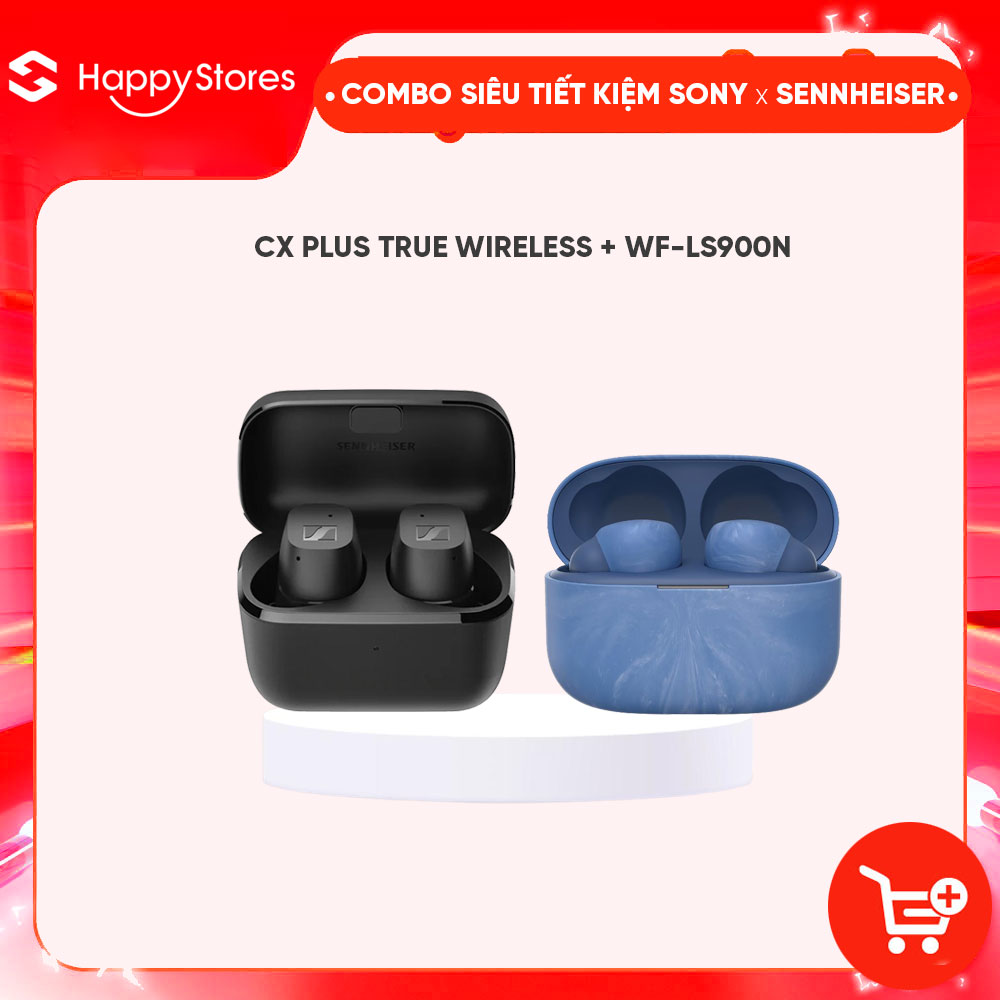 COMBO Tai nghe True Wireless chống ồn LinkBuds S SONY WF-LS900N và Tai nghe SENNHEISER CX Plus True Wireless -  HÀNG CHÍNH HÃNG