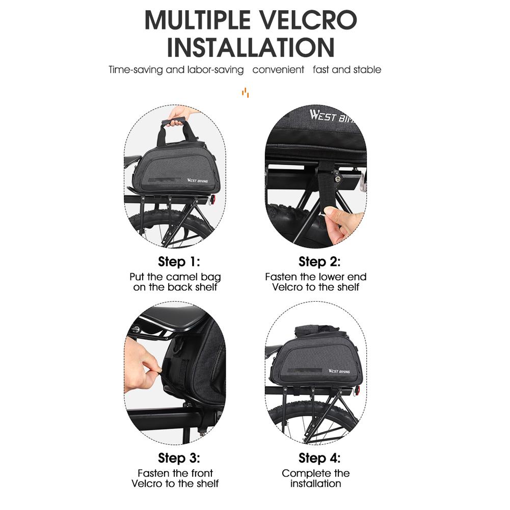 Túi treo xe đạp công suất lớn 10L WEST BIKING