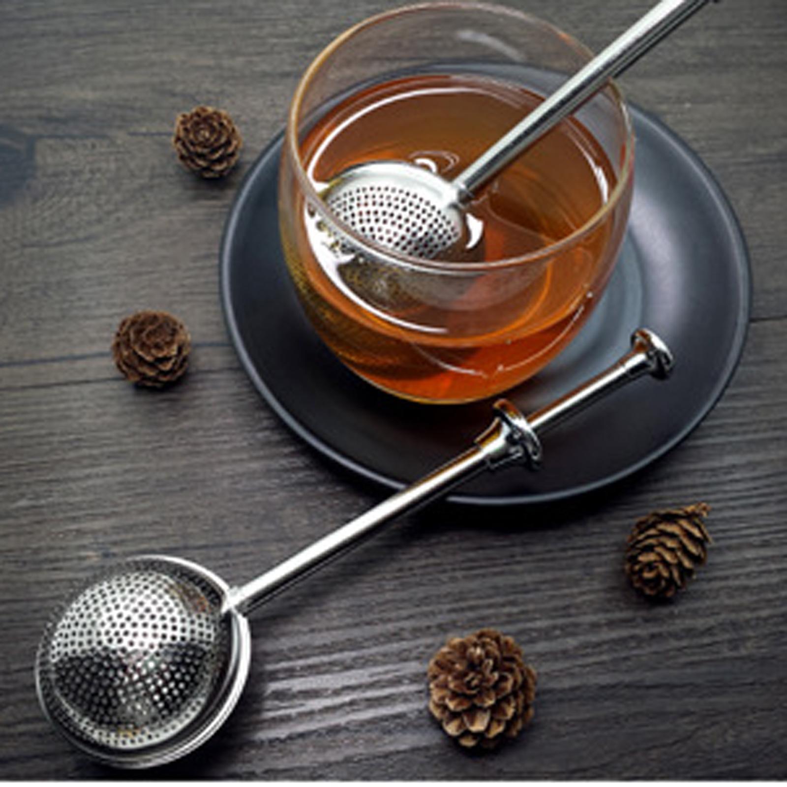Push Style Tea Infuser Strainer Tea Bag Spice Tea Tool for Seasoning Spice