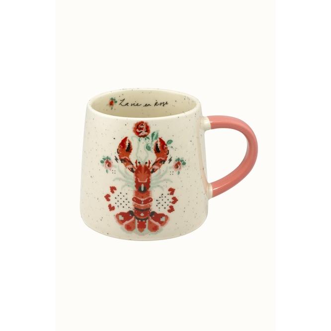 Cath Kidston - Ly/Billie Mug - Lobster &amp; Rose - Cream -1053821