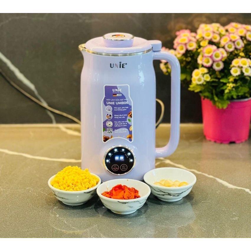 Máy Làm Sữa Hạt Mini UNIE UMB06, 600w-0.6Lit, Lưỡi Dao 6 Cánh, Hàng Chính Hãng