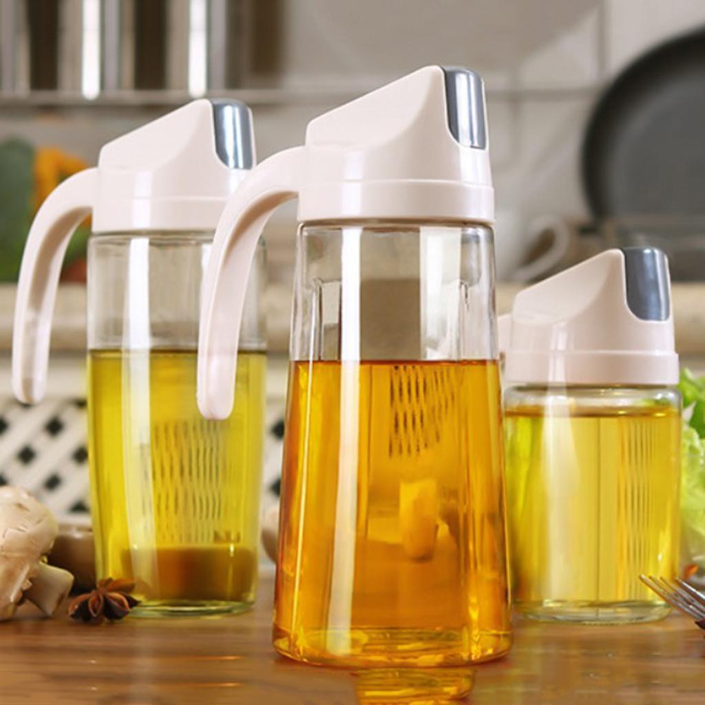 3pack Oil Liquor Dispenser Bottle Auto Flip Top Stopper 300/600/630mml