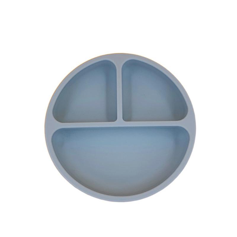 Trẻ Em Bộ Đồ Ăn Cho Bé Silicone Hút Bát Cho Bé Hình Mặt Cười Đĩa Bộ Dao Kéo Retro Trẻ Em Đĩa Dùng Tiệc Thân Thiện Với Môi Trường