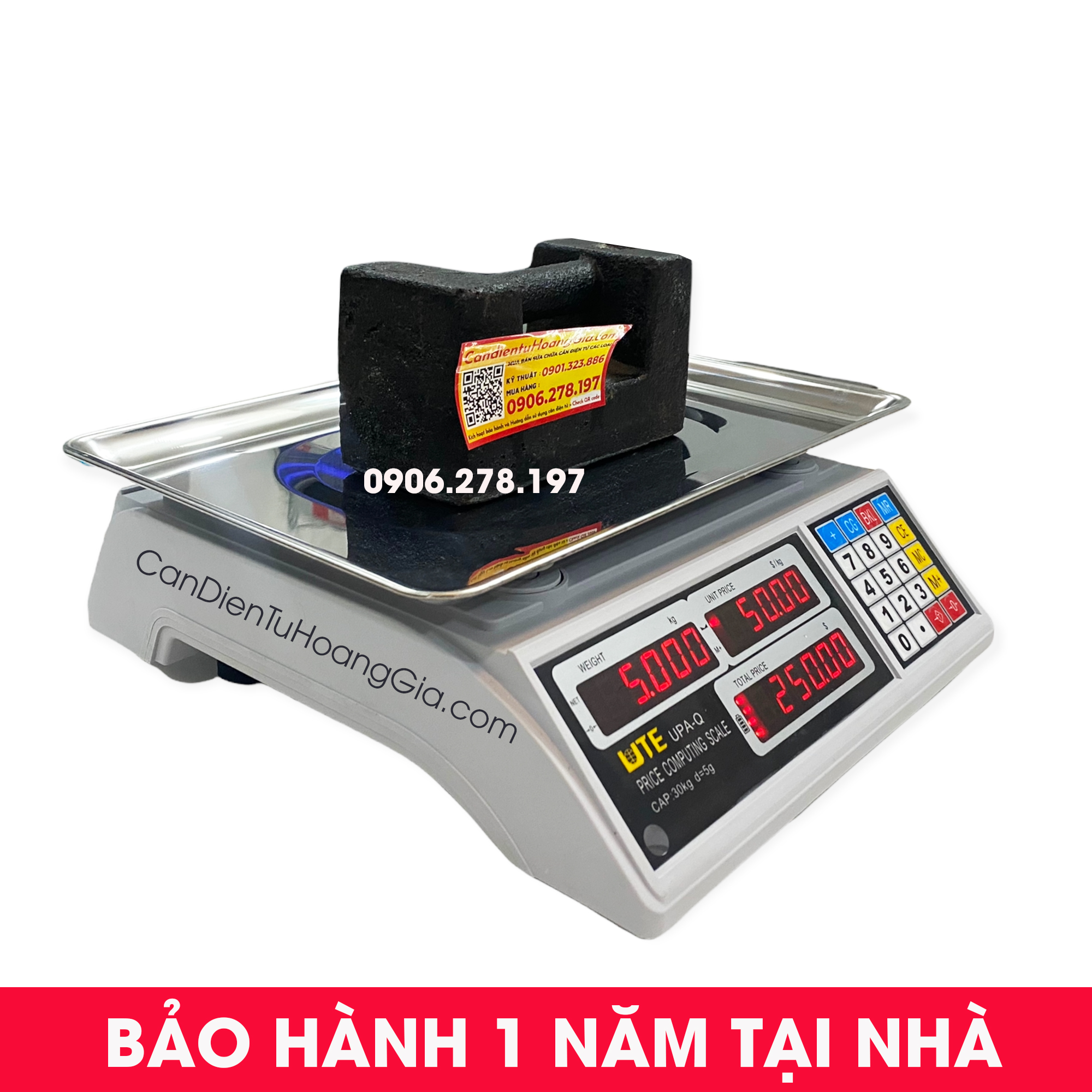 Cân điện tử 30kg UTE UPA Q – Cân Nông Sản Cao Cấp