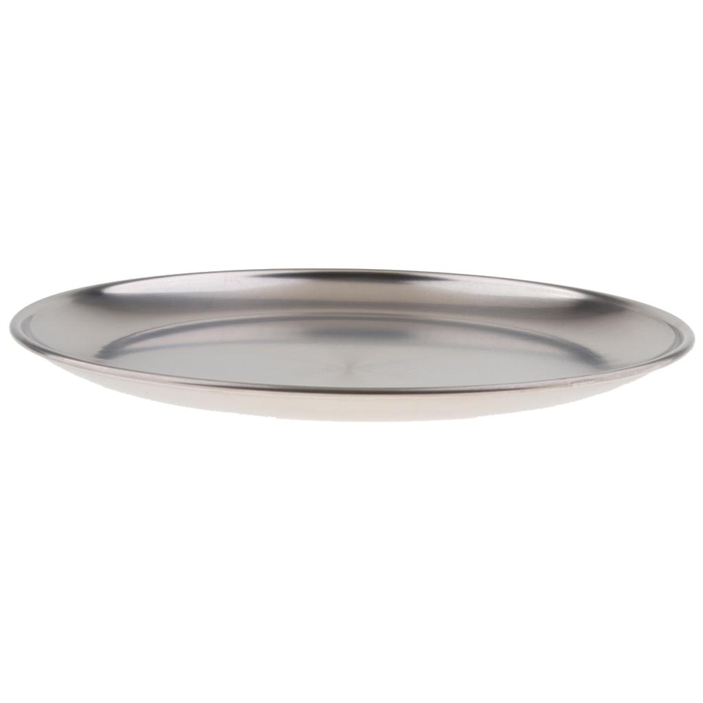 Stainless steel shallow dish barbecue plate fruit plate dinner plate