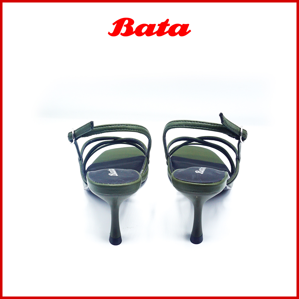 Sandal nữ cao gót màu xanh Thương hiệu Bata 760-7101