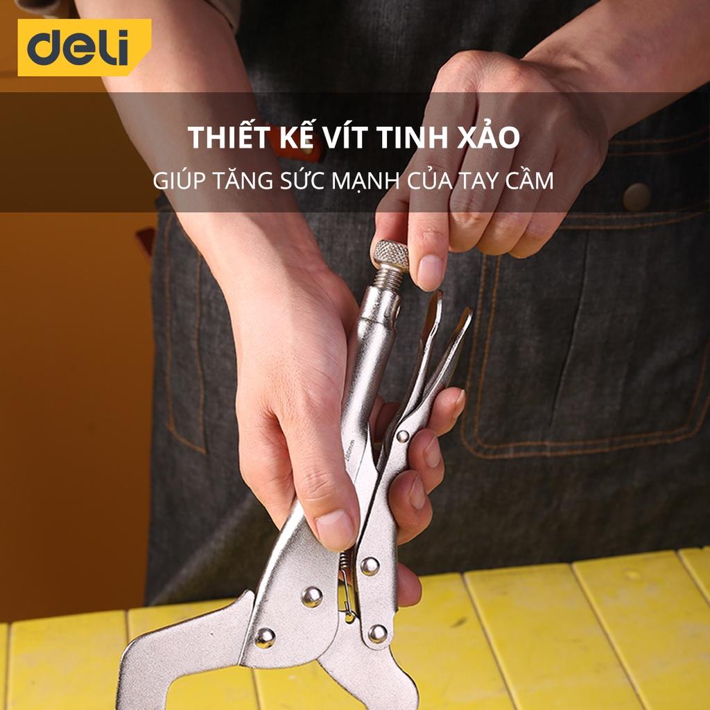 Kìm Kẹp Chữ C Deli Tools Cao Cấp - Hỗ Trợ Cố Định, Giữ Chặt Các Vật Liệu Một Cách Nhanh Chóng, Tiện Lợi Hơn - DL20011