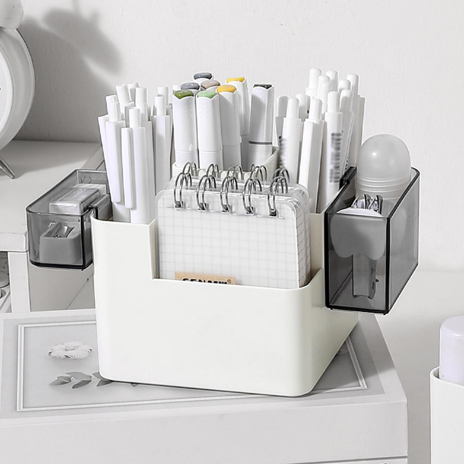 Pencil Pen Holder Storage Box Desk Pen Holder for Stationery School Bathroom