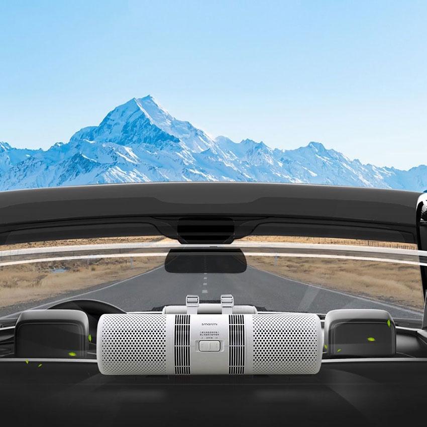 Máy lọc không khí ô tô Smartmi Car Air Purifier - Lõi kép EPA12 lọc sạch bụi mịn, Động cơ DC êm ái, Khử mùi hiệu quả