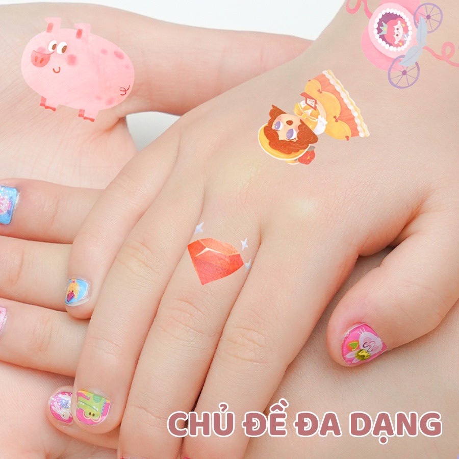 Đồ chơi Dán Móng Tay và Hình Xăm Nail Stickers and Tatoos Chính hãng TOI - Dành cho bé từ 3 tuổi+