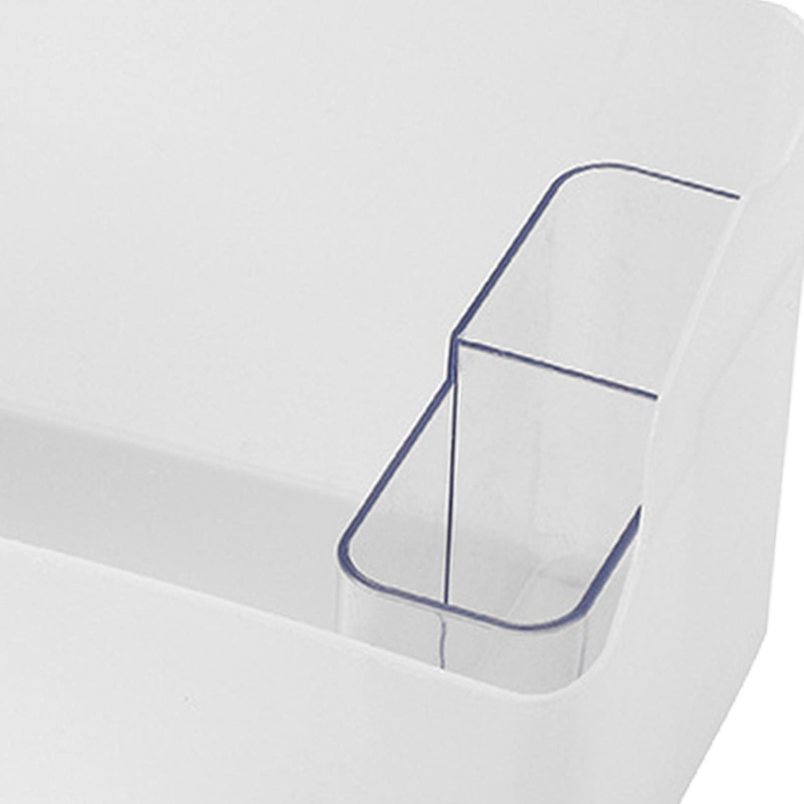 Cosmetics Organizer Makeup Box Jewelry Storage for Perfume Remote Control White