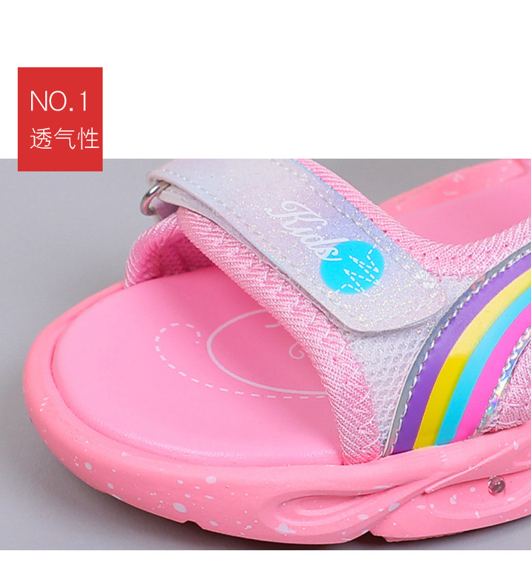 Giày Sandal quai hậu có đèn cho bé, giày thể thao siêu nhẹ, êm nhẹ chống trơn – GSD9149