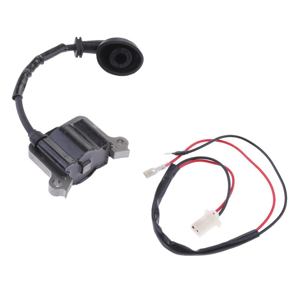 Ignition Coil Spark Plug For 2 Stroke Minimoto Pocket Bike Scooter 43cc 49cc