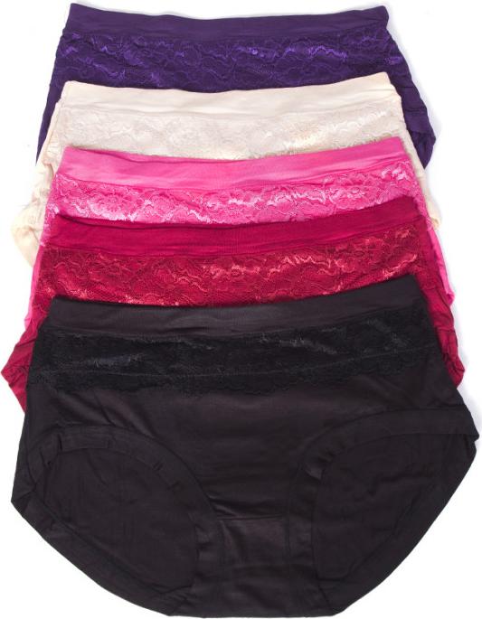 Quần Lót Cotton Pha Ren Mỏng Mát Cho Người Mập Béo Bầu