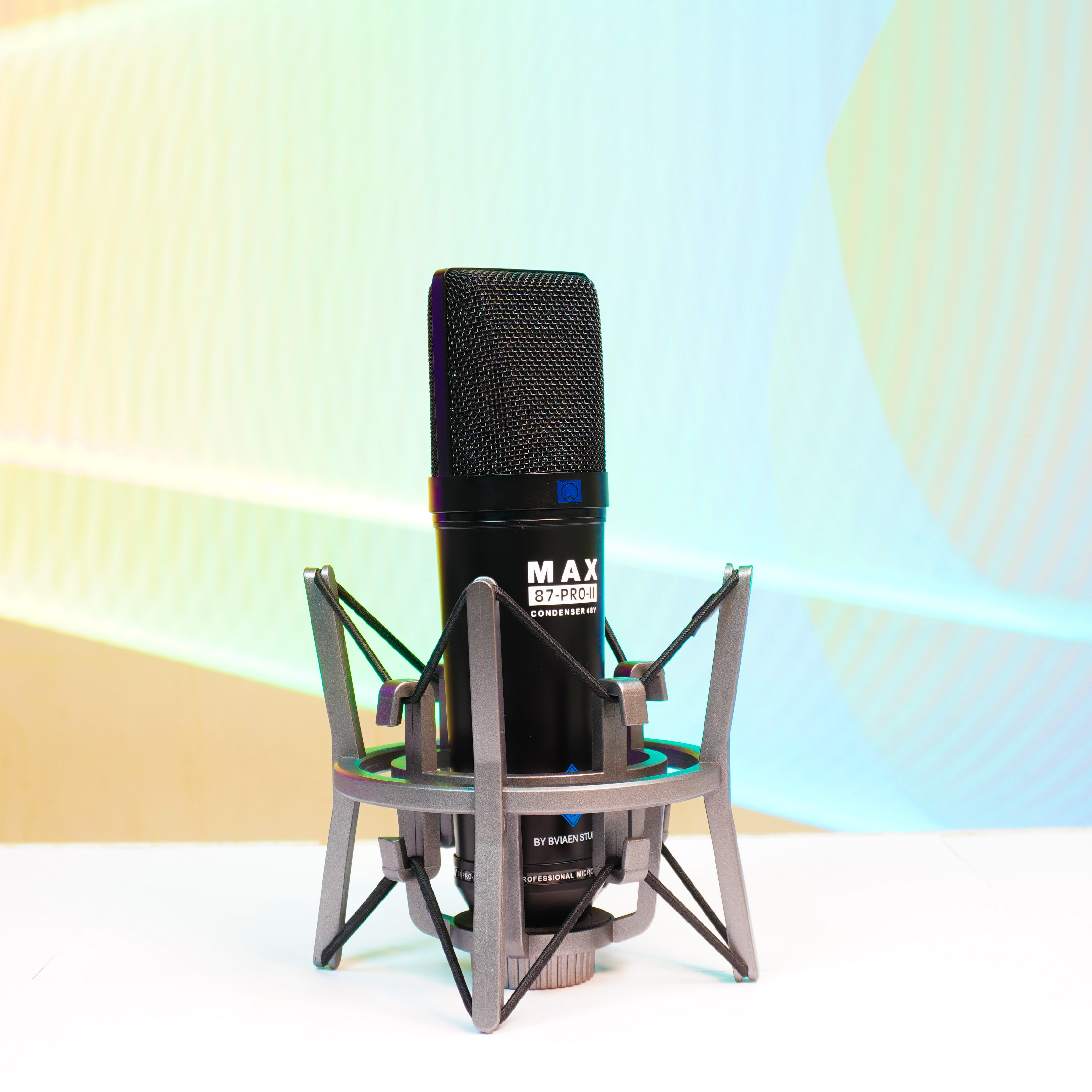 Mic thu âm Max 87-Pro-II - Phiên bản mới 2022 - Micro 48V thu âm chuyên nghiệp - Condenser microphone - Dùng cho phòng thu, livestream, karaoke online - Tương thích nhiều loại soundcard, mixer - Thiết kế tinh tế, sang trọng - Hàng nhập khẩu