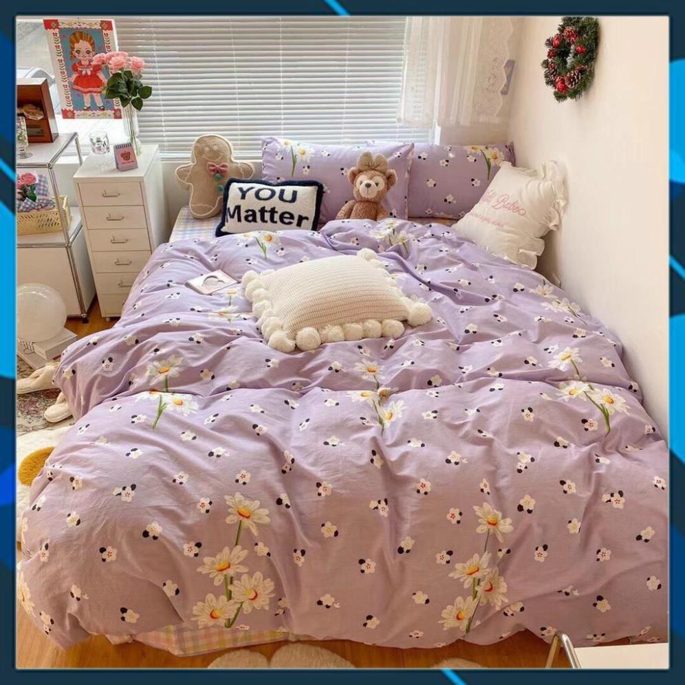Bộ chăn ga gối Cotton bedding chăn ga Hàn QUốc mẫu mới 2021 100% Cotton mềm mịn mát