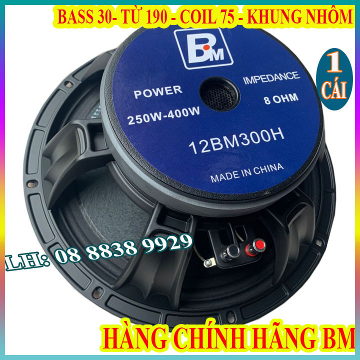 CỦ LOA BASS 30 BM CHÍNH HÃNG HÀNG NHẬP KHẨU TỪ 190 COIL 75 CAO CẤP - GIÁ 1 CHIẾC