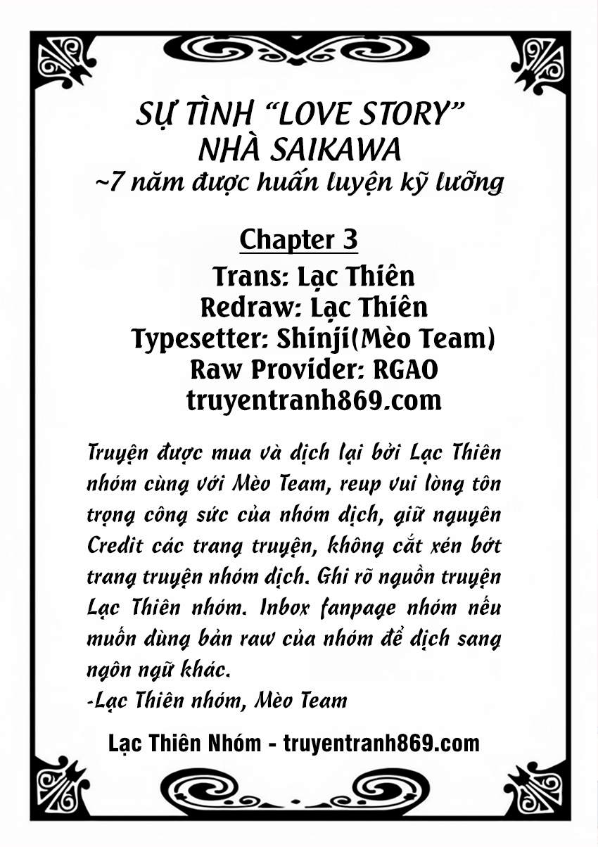 sự tình lovestory nhà saikawa chapter 3 3