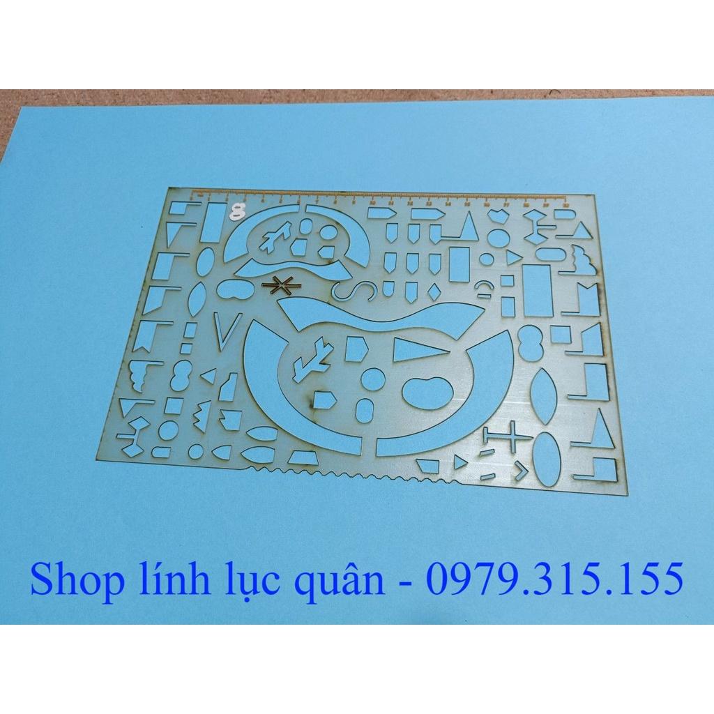 Thước chỉ huy tham mưu mẫu 8 (23x15cm)