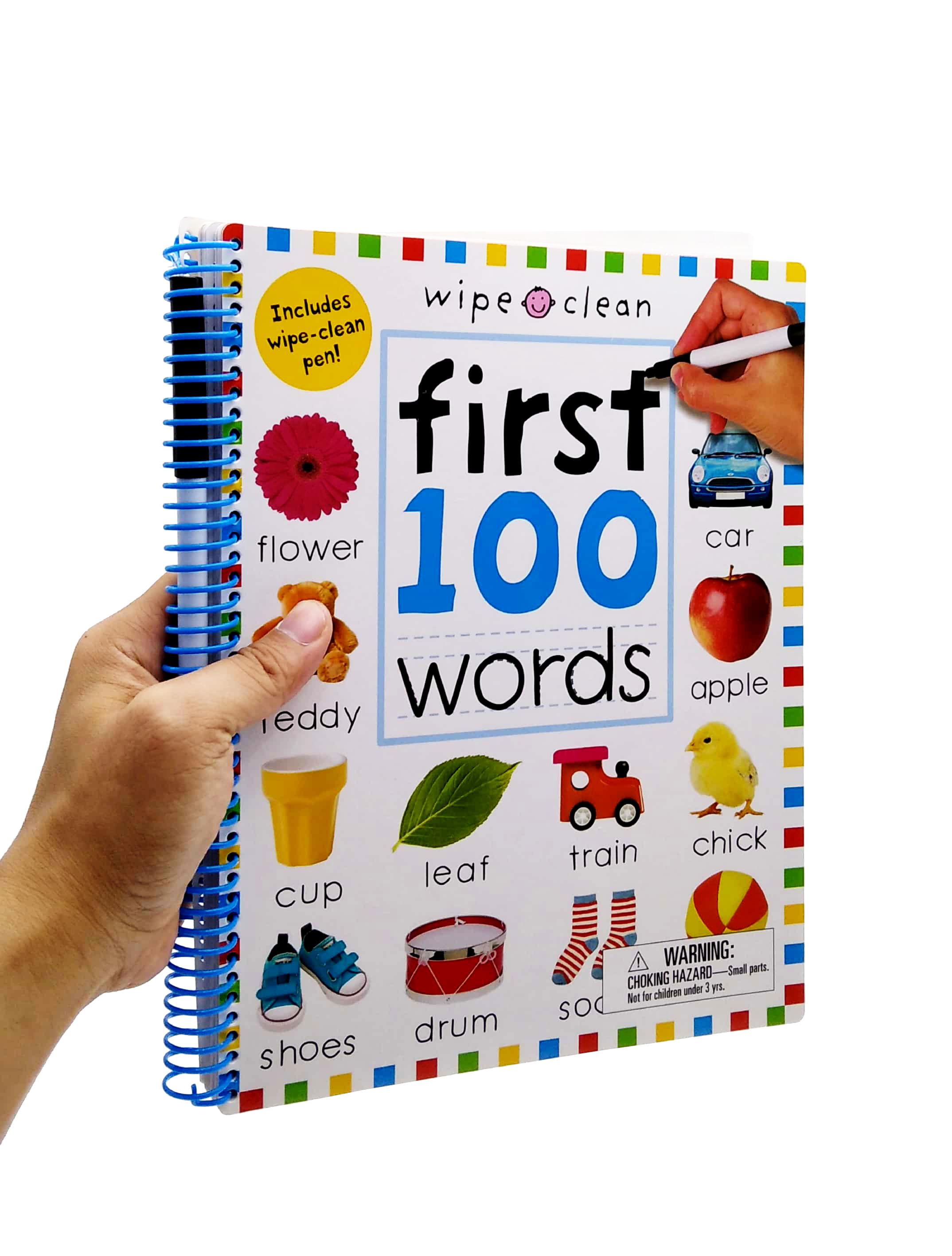 Wipe Clean: First 100 Words - Extended Edition: Includes Wipe-Clean Pen