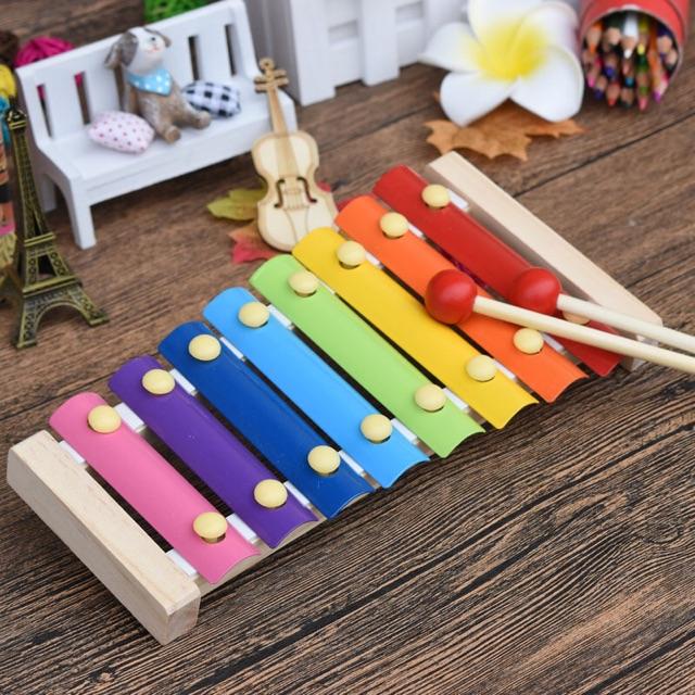 Đồ chơi Đàn Piano Xylophone gỗ 8 thanh quãng - Đồ chơi âm nhạc cho bé giúp trẻ phát triển năng khiếu âm nhạc