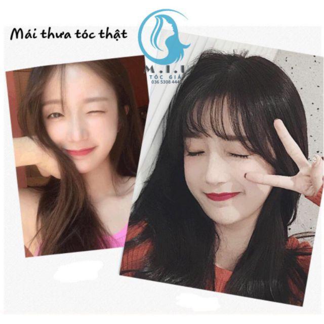 Tóc giả mái thưa ️️  ️️ mái thưa tóc thật