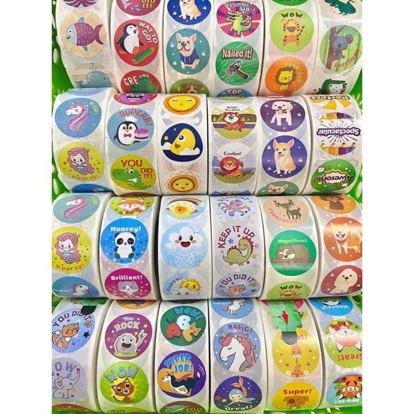 Sticker khen thưởng combo 5 cuộn