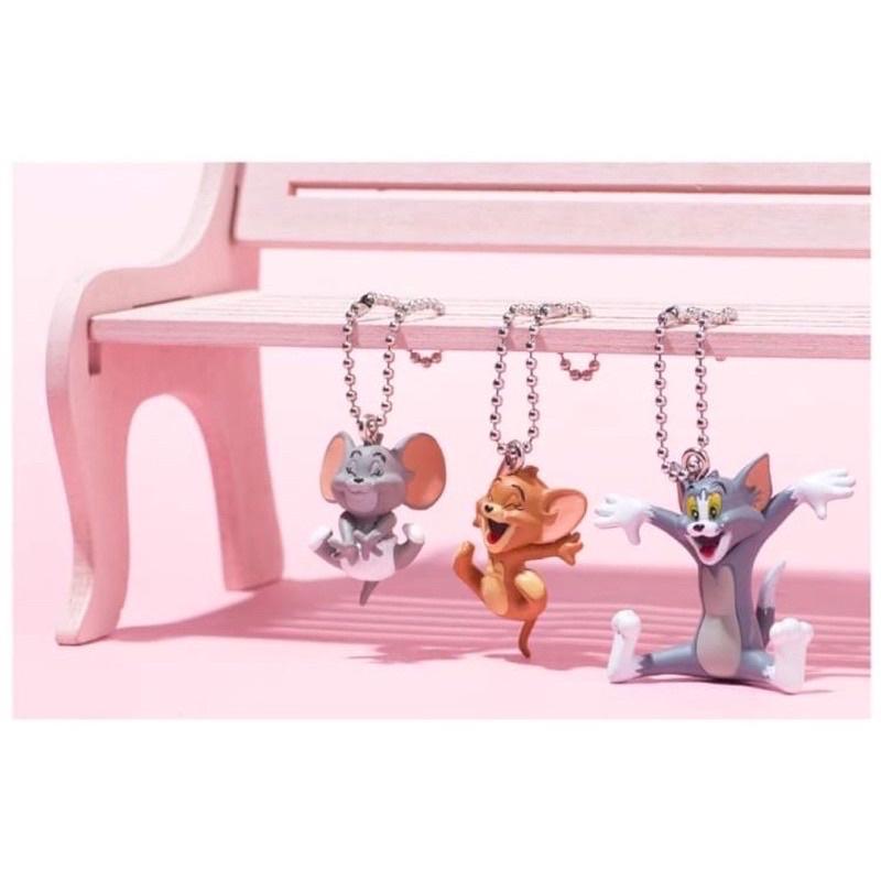 Gacha Bandai Búp bê mặt dây chuyền Tom &amp; Jerry nhạc trưởng siêu cute Móc khóa mèo Tom và JERRY